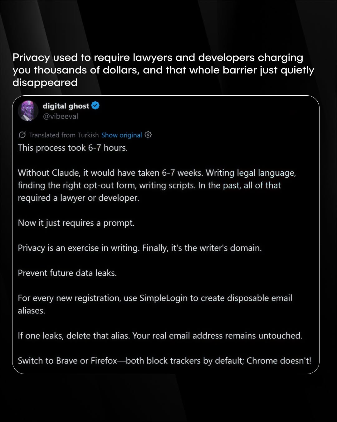 ai chatbot erases digital past in 6 hours — slide 9 of 10