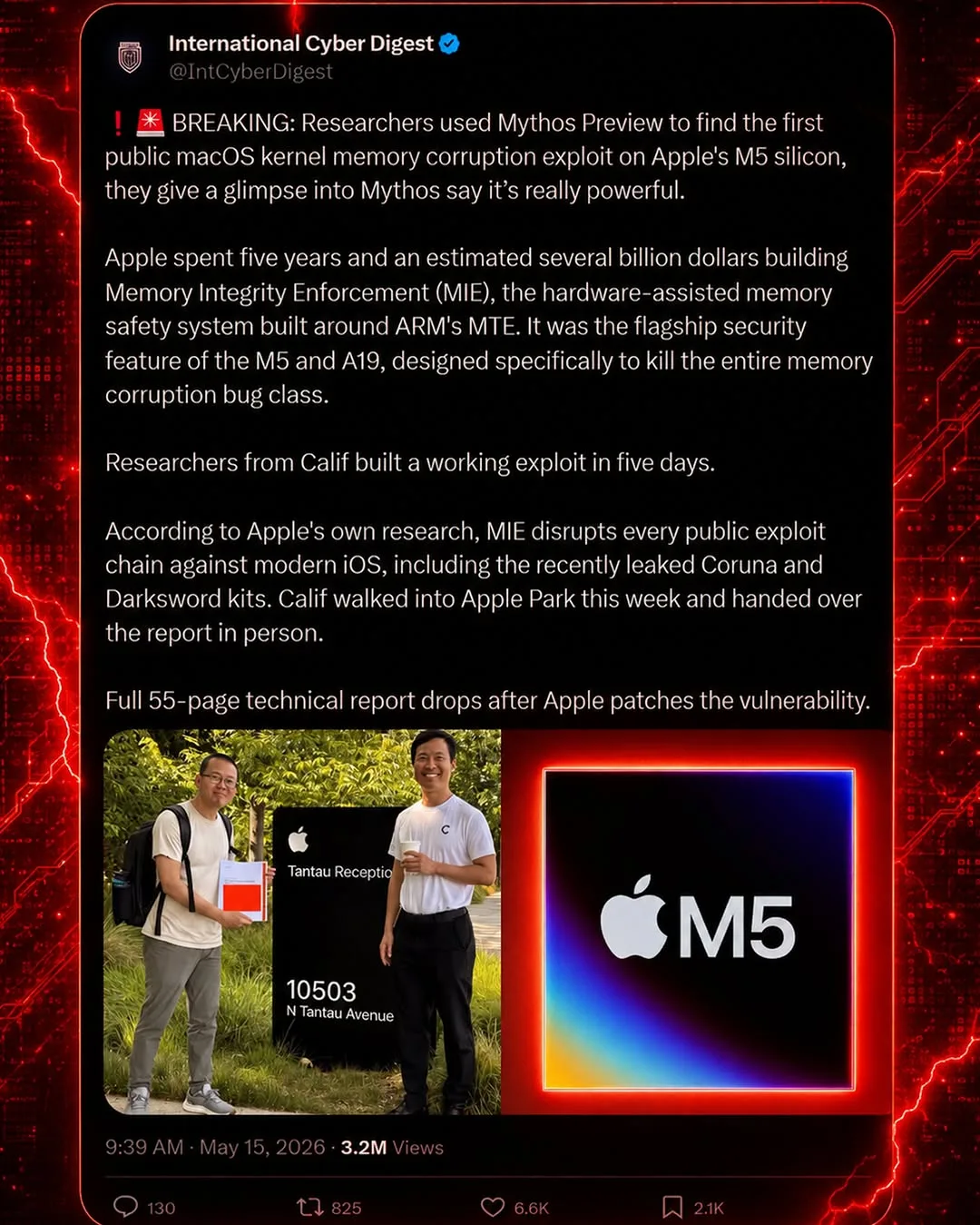 Claude Mythos linked to alleged M5 kernel exploit in 5 days — slide 8 of 9