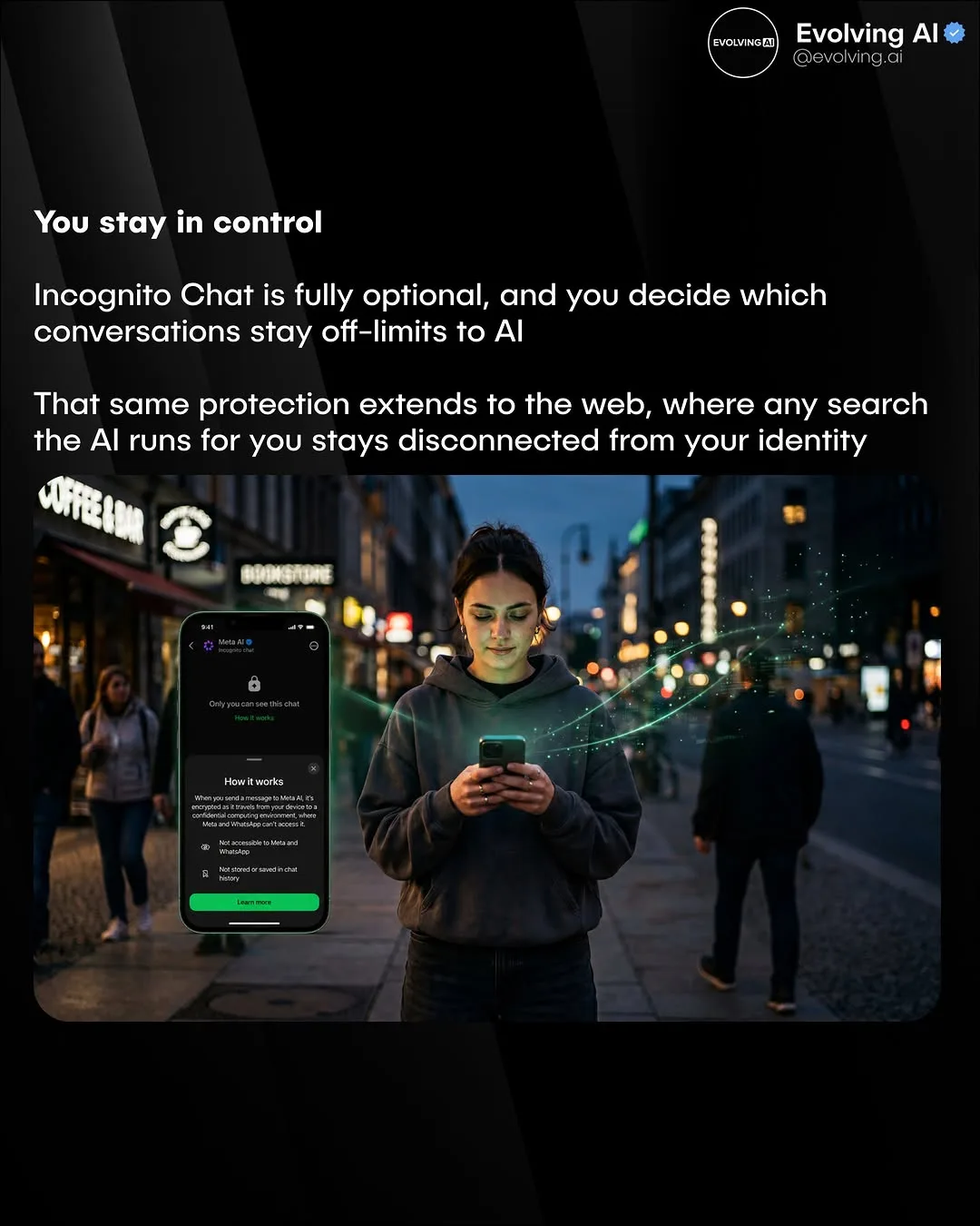 WhatsApp's Incognito Chat with Meta AI keeps messages sealed in private processing — slide 5 of 6